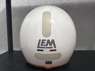 Casco Moto Lem Sport Blanco con Visera