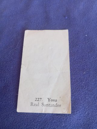 Cromo fútbol antiguo