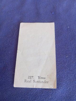 Cromo fútbol antiguo