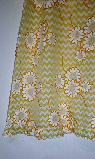 Vestido retro amarillo margaritas T. S/XS