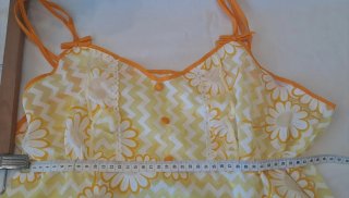 Vestido retro amarillo margaritas T. S/XS