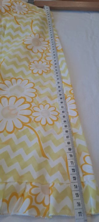 Vestido retro amarillo margaritas T. S/XS