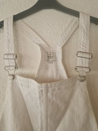 Mono falda vaquero blanco
