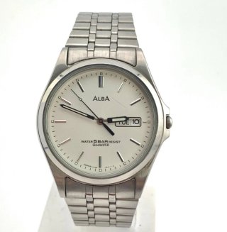 Seiko ALBA V733-7A00 Reloj Pulsera Cuarzo Plata