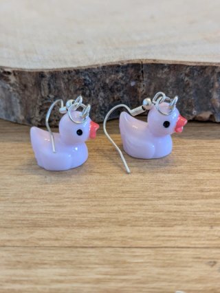 Pendientes de patitos kawaii