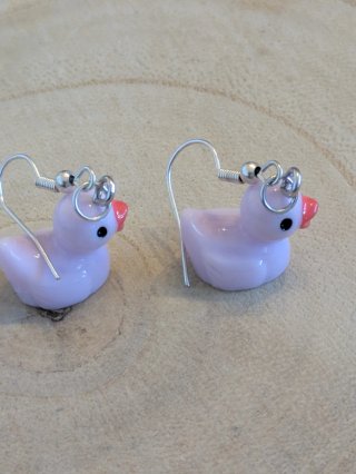 Pendientes de patitos kawaii