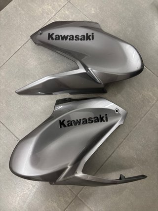 Tapas deposito Kawasaki Z900 color plata
