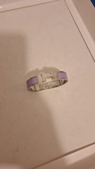 Bracciale a H Argento e Lilla