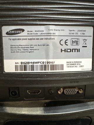 Monitor Samsung 24 Negro