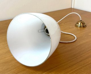 Lampara techo pantalla antigua de cristal opalina