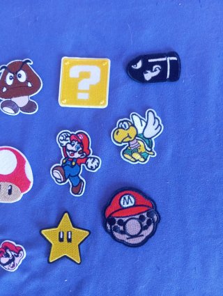 Lote Parches Super Mario Bros