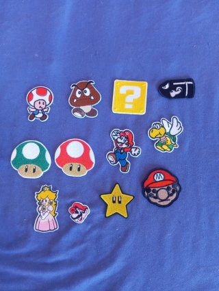 Lote Parches Super Mario Bros