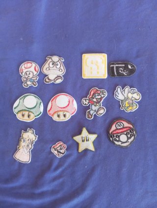 Lote Parches Super Mario Bros