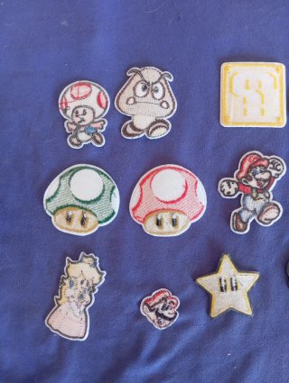 Lote Parches Super Mario Bros