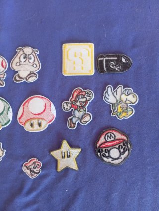 Lote Parches Super Mario Bros
