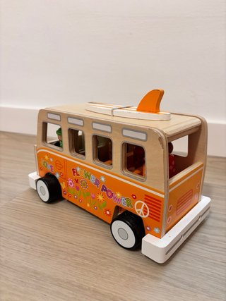 Furgoneta Hippie Madera VW T2 Juguete