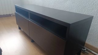 Mueble TV marrón oscuro