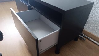 Mueble TV marrón oscuro