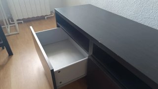 Mueble TV marrón oscuro