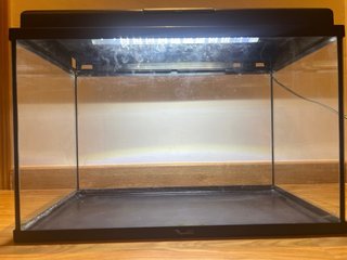 Acuario 60L Negro y Transparente