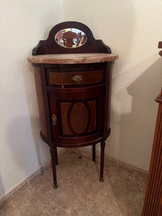 Tocador antiguo mármol y madera