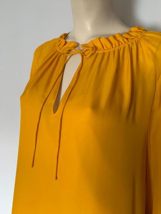 Vestido evasé seda Carolina Herrera