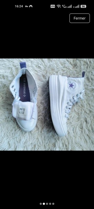 Converse plataforma blancas