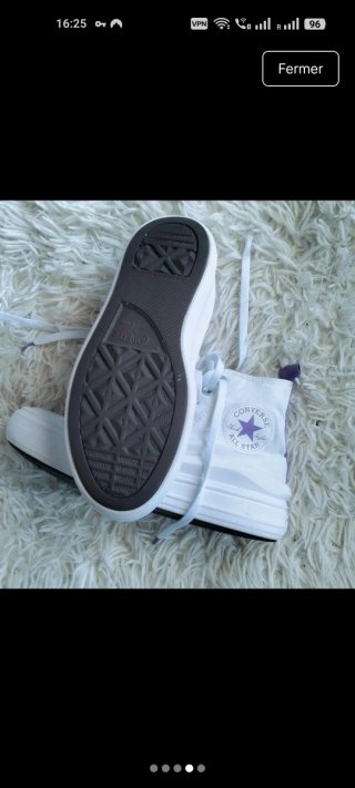 Converse plataforma blancas