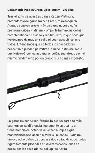Korda Kaizen Green 12.6ft Spod 5 lbs, nueva