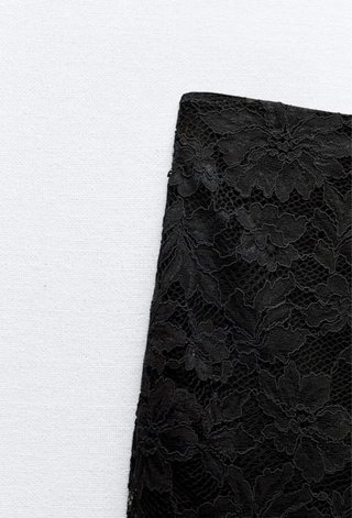 Falda midi encaje Zara