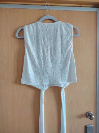 Top Zara Blanco Talla M
