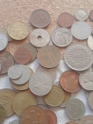 350 Monedas Mundiales Colección Variada