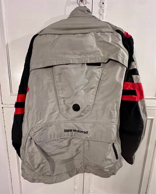Chaqueta Moto BMW Hombre Beige/Roja