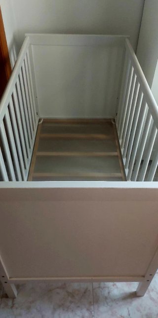 Cuna IKEA Blanca 120x60 modelo SUNDVIK