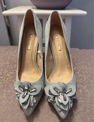 Zapatos de tacón CORINA verde agua talla 38