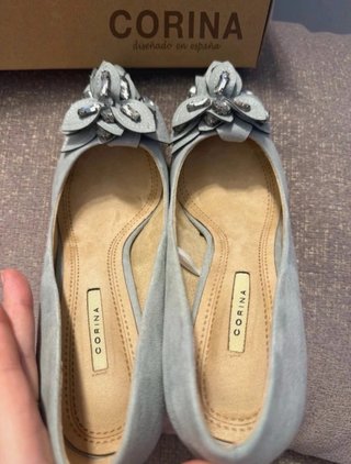 Zapatos de tacón CORINA verde agua talla 38