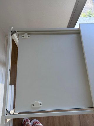 Mesa extensible blanca
