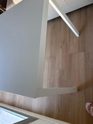 Mesa extensible blanca