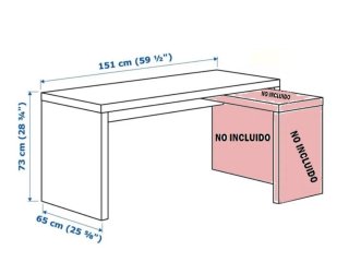 Mesa de escritorio negra