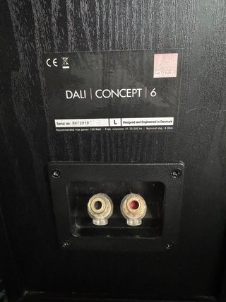 2 Altavoces DALI Concept 6 Negro+ amplificador