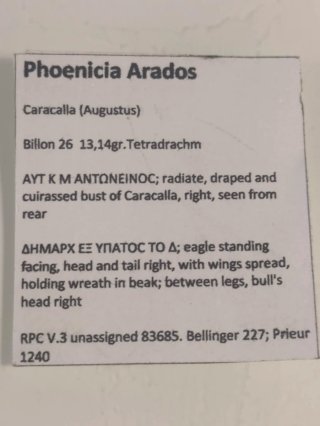Moneda Romana Tetradracma Caracalla Fenicia Arados