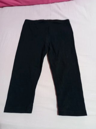 Leggings neri bambina 5/6 anni