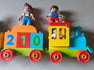 Tren Duplo de números