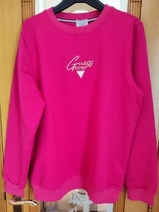 Sudadera Guess Rosa Logo Est. 1981