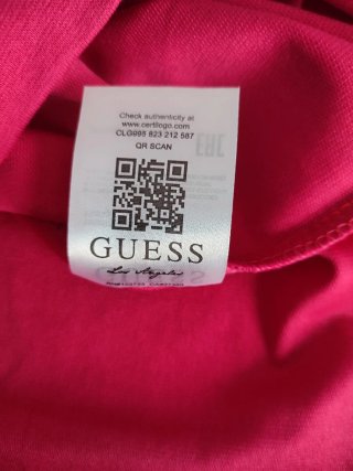 Sudadera Guess Rosa Logo Est. 1981