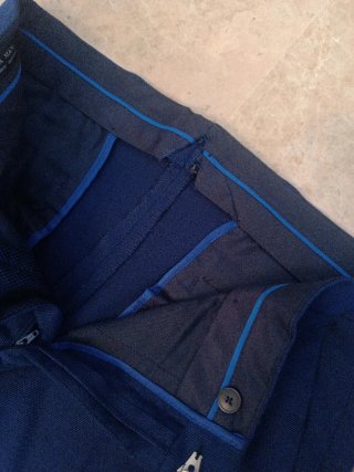 Pantalón traje azul Zara Talla 42