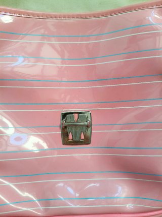 Antigua mochila escolar rosa Los Pitufos Pitufina