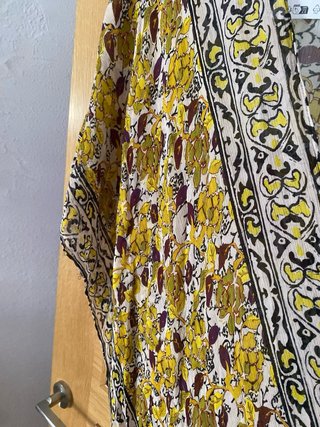 Vestido Kaftán Zara Estampado Flores Talla M