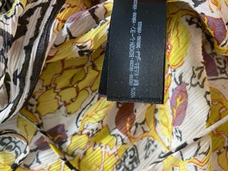 Vestido Kaftán Zara Estampado Flores Talla M