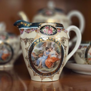 Juego de café japonés de porcelana